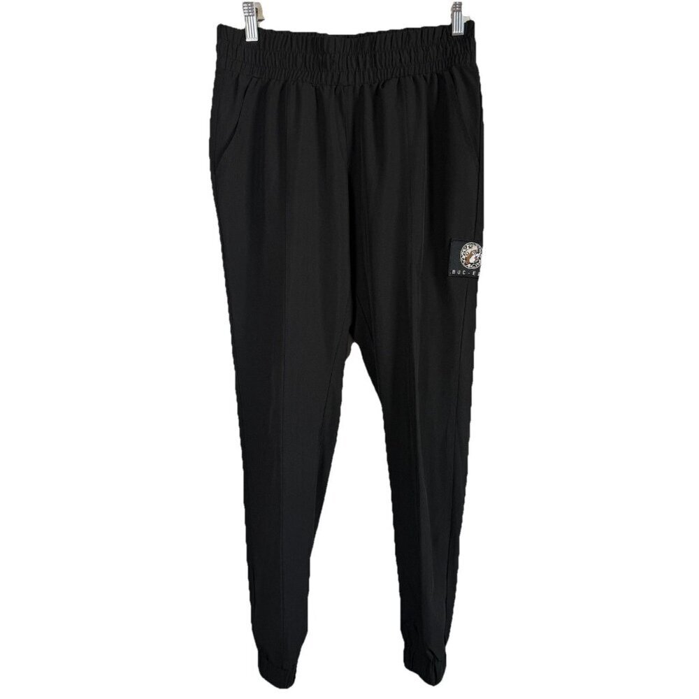 Buc-ees Women’s Black Embroidered Logo Lightweight Jogger‎ Pants Size Small